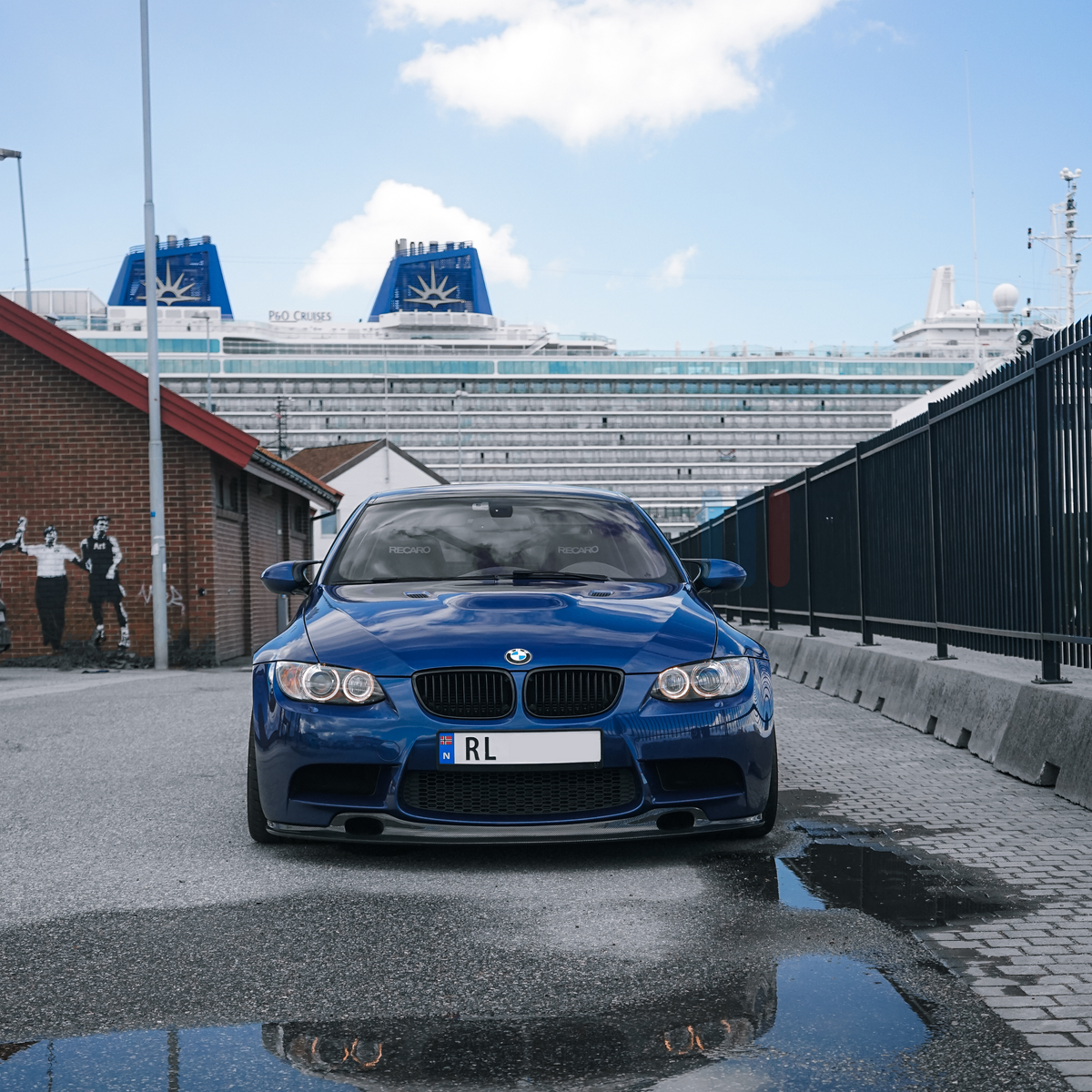 BMW E90/E92/E93 M3 GT4 Karbon Frontleppe