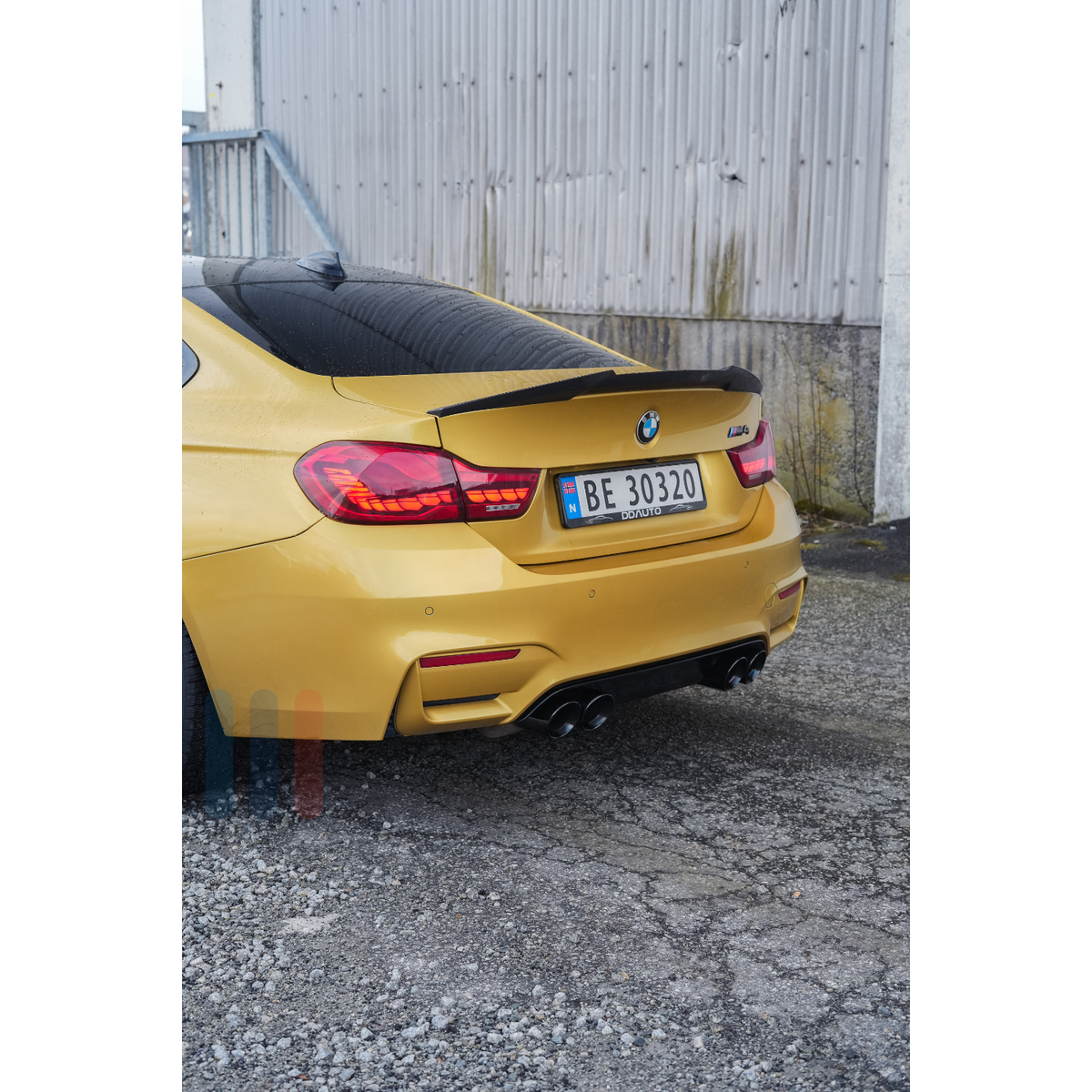 BMW F80/F82/F83 SlipOn Endestusser (Svart Krom)
