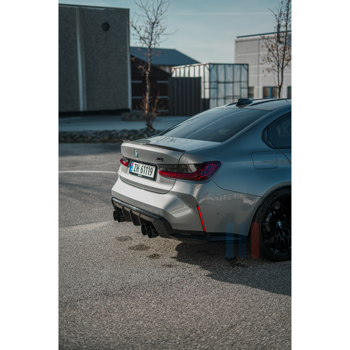 BMW G8x Performance Endestusser (Svart Krom)