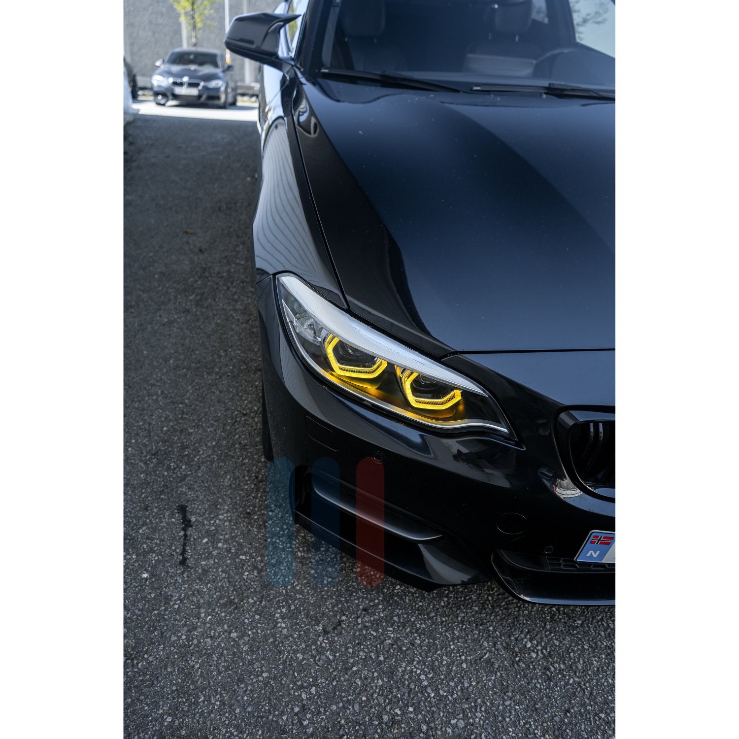 BMW F22/F23/F87 LCI LED Frontlykter (Hvit/Gul)