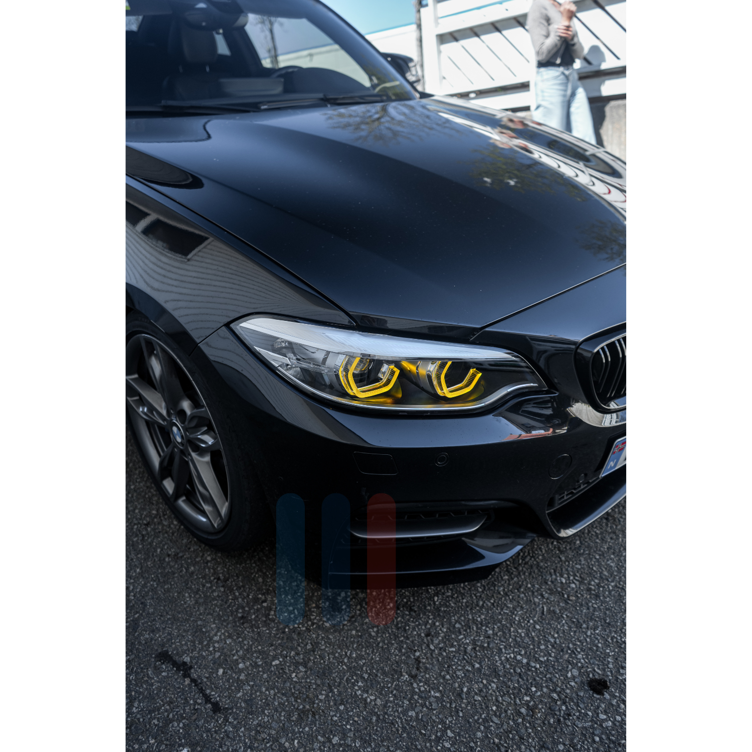 BMW F22/F23/F87 LCI LED Frontlykter (Hvit/Gul)